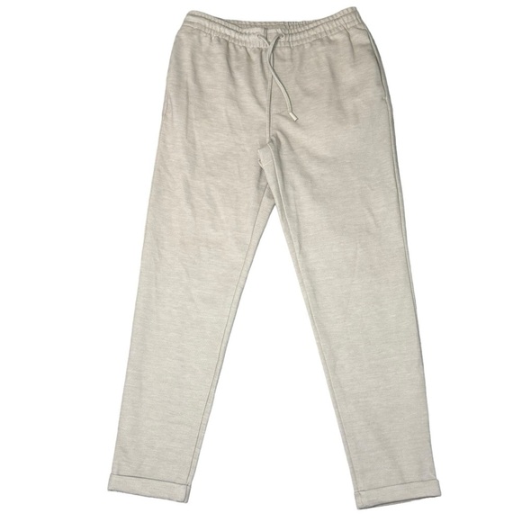 Zara Tan Pull On Drawstring Elastic Waist Casual Trouser Pants Womens - Picture 1 of 6